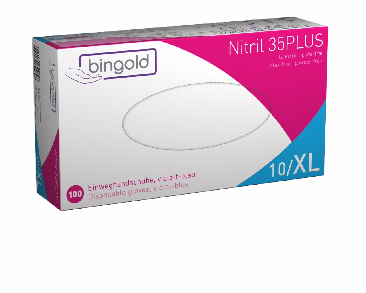BINGOLD Nitril 35PLUS, violettblau, Grösse XL